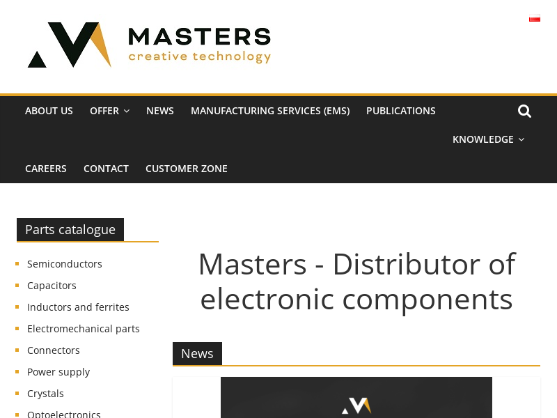 Dystrybutor komponentów elektronicznych - Masters