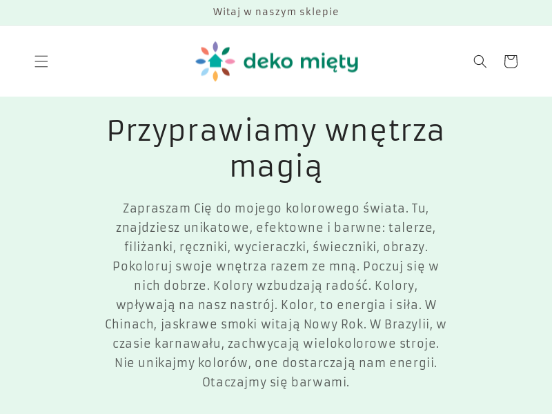 Sklep - unikalne i magiczne produkty do wnętrz - DekoMiety.pl